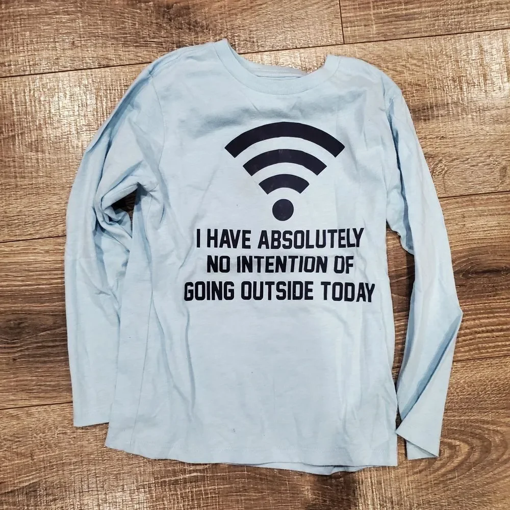 Justice blue tee